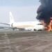 هواپیمای مسافربری چین در فرودگاه آتش گرفت 12 هواپیمای مسافربری چین در فرودگاه آتش گرفت