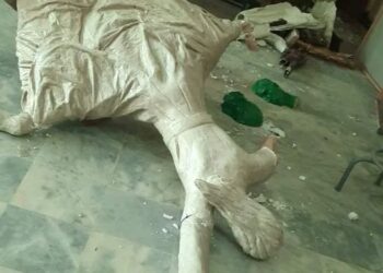 طالبان⁩ مجسمه‌ها و آثار هنری دانش‌کده‌ هنرهای زیبای دانشگاه‌ ⁧‎کابل⁩ را ویران کرد (4)