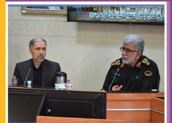 ديدار رئيس دانشگاه شيراز با سردار حبيبی 2 ديدار رئيس دانشگاه شيراز با سردار حبيبی