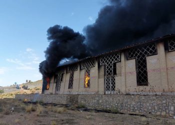 حریق گسترده کارخانه بسته بندی میوه بدون مصدوم اطفا شد