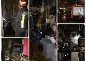 آتش سوزی به علت اتصالی برق