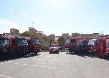 کلنگ ایستگاه شماره 7 و 10 آتش نشانی شیراز بر زمین زده شد