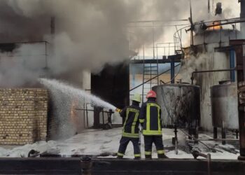 حریق عظیم در شهرک صنعتی شیراز