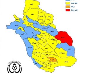 بازگشت رنگ قرمز به نقشه کرونایی استان فارس 7 بازگشت رنگ قرمز به نقشه کرونایی استان فارس