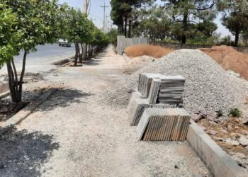 ساماندهی پیاده رو بولوار فرصت شیرازی با ۶۰ میلیارد ریال اعتبار