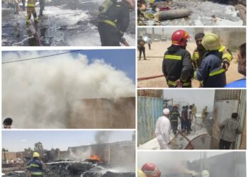 آتش سوزی در انبار ضایعات پلاستیکی شیراز مهار شد